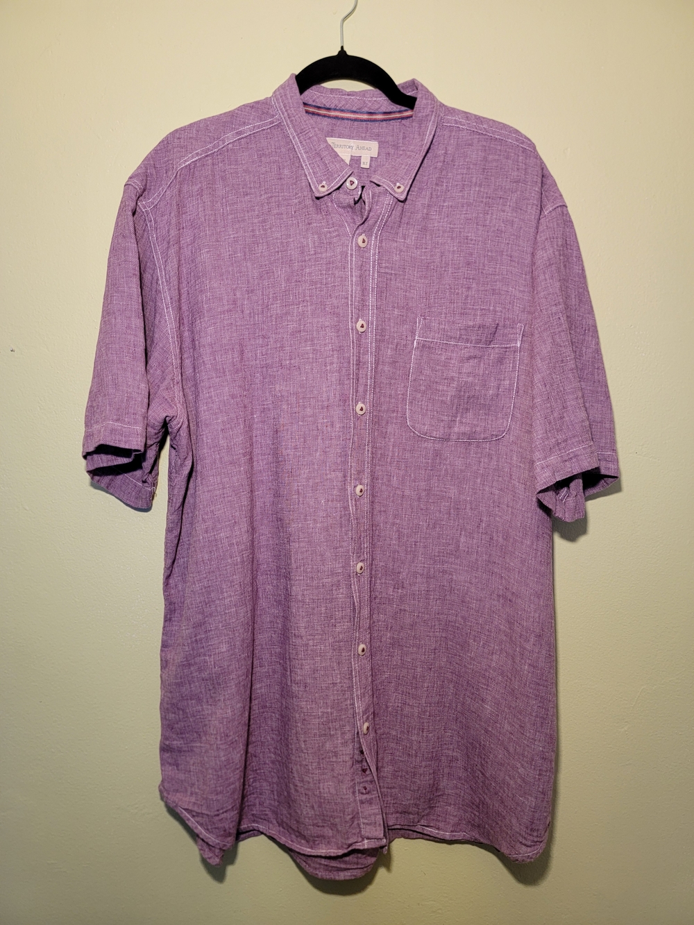 The Territory Ahead Lavender Short-Sleeve Button-Down Shirt